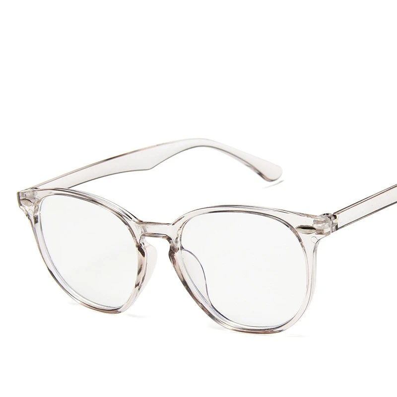 Zilā Gaisma Brilles Datoru Pārredzamu Lēcu Apaļas Brilles Rāmis Sievietēm, Optiskās Brilles Rāmis Vīriešiem