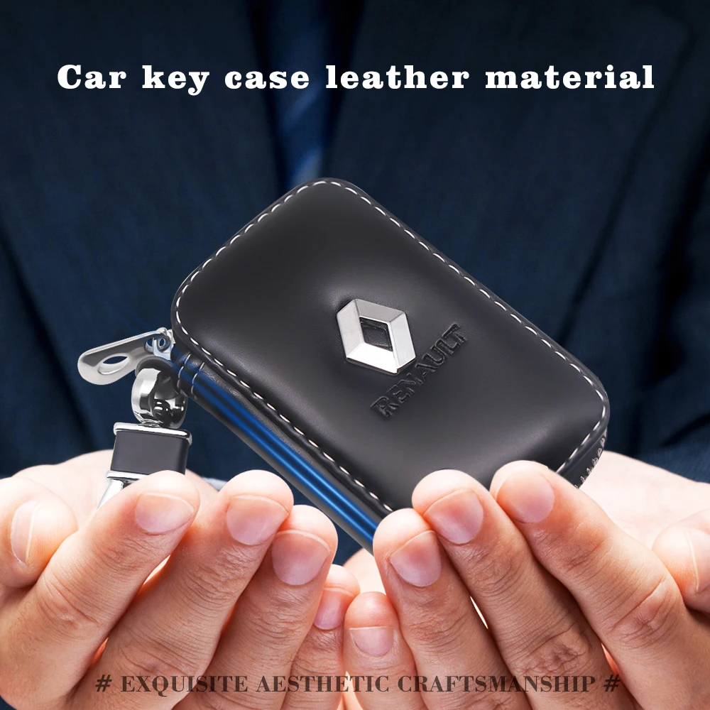 Ādas Atslēgu Maks Auto Atslēgu Soma Vairāku Funkciju Taustiņu Gadījumā Modes Atslēgu Turētāji Renault Twingo Clio Captur Megane 2 3 Kadjar zoe