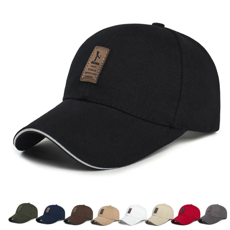 1 gab. Beisbola cepure Vīriešu Regulējams Klp Ikdienas atpūtas cepures vienkrāsainu Modes Snapback Vasaras Ietilpst cepure
