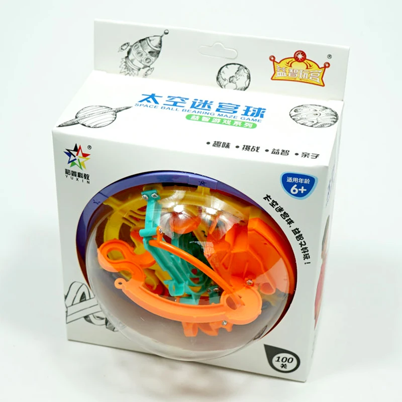 100 Soli 3D Puzzle Bumbu Burvju Ritošā Pasaulē Bumbu Labirints Jomā Pasaulē Rotaļlietas Barjeras Spēle Brain Teaser Jomā Labirints