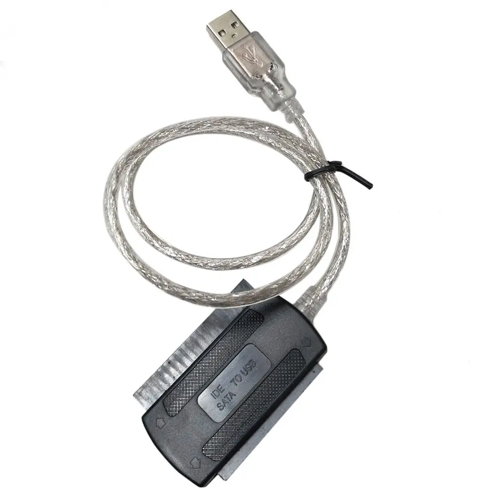 10pcs/daudz zhenmao 1pc Jaunu Black USB 2.0 IDE SATA 5.25 S-ATA/2.5 480mb/s Datu Saskarne USB uz Ide+sataadapter Kabeļu Konvertētājs
