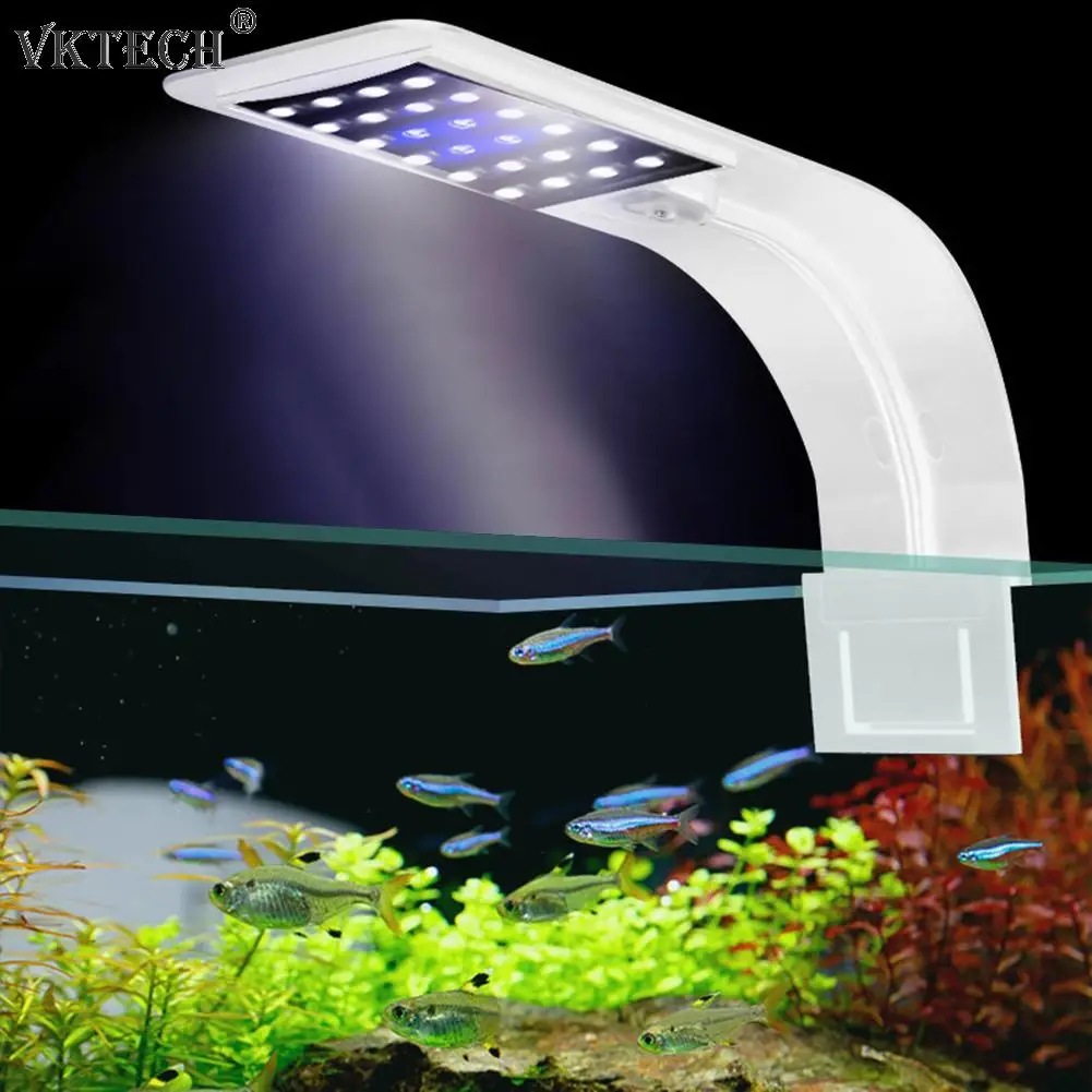 10W LED Ūdensizturīgs Akvārija Gaismas Zivju Tvertnes Ūdens Augi Aug Apgaismojums Clip-On Lampu Akvāriju Piederumi, ES Plug