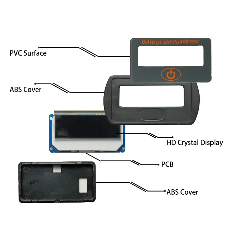 12V/24V Izturīgs LCD Digitālais Displejs Svina-Skābes Akumulatora Procentu Voltmetrs Sprieguma Mērītājs Batterie Spēju Testa Rīks