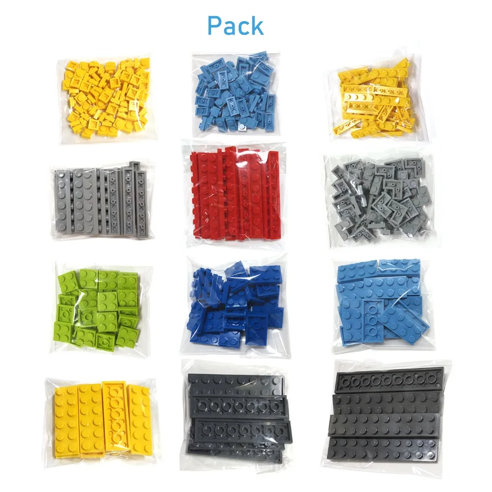 160PCS/daudz DIY Celtniecības Bloki, 1x3 Punkti, 12 Krāsas Radošās Izglītības Ķieģeļi Izmērs ir Saderīgs Ar lego Rotaļlietas Bērniem