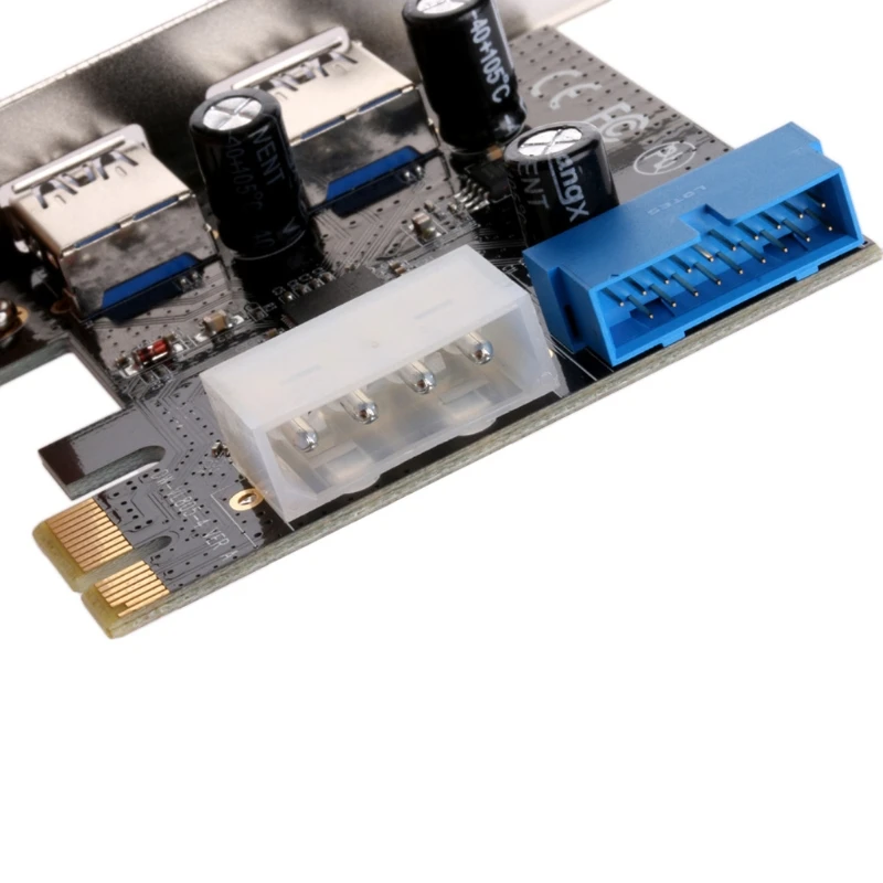 2 Porti, PCI Express USB 3.0 Priekšējā Panelī, ar Kontroles Kartes Adapteris 4-Pin & 20 Pin