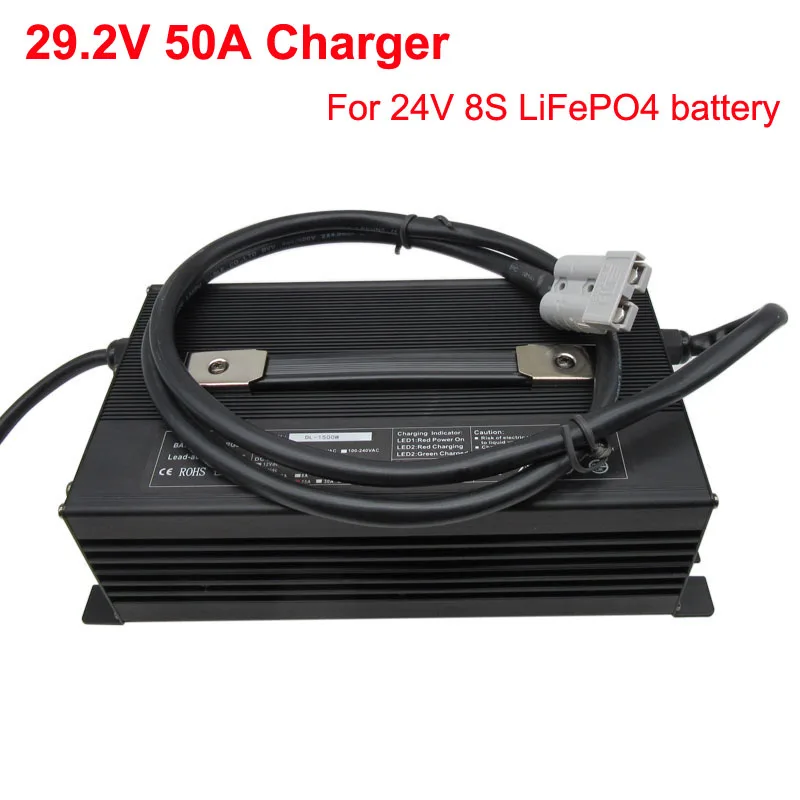 2000W 29.2 V 50A 24V lādētājs 50A LiFePO4 Baterijas Lādētāju 8S 24V LiFePO4 Akumulatoru DHL Bezmaksas piegāde