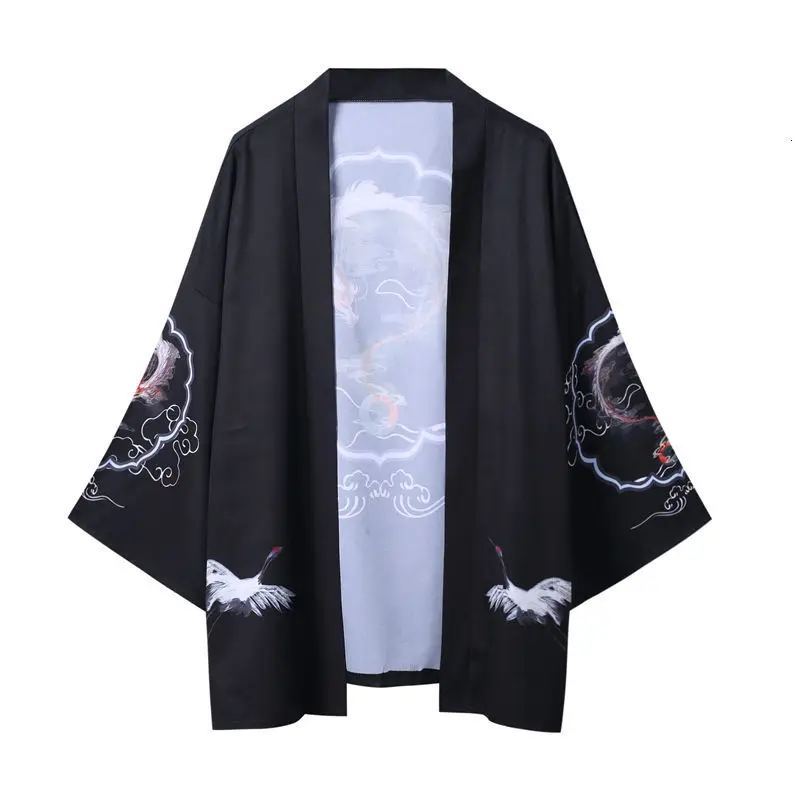 2019. gada Vasaras Japāņu Drēbes Kimono Tradicionālo plāna Sadaļu Septiņu punktu Piedurknēm Suncreen Jaciņa Zaudēt Iespiesti Mētelis, Apmetnis Yukata