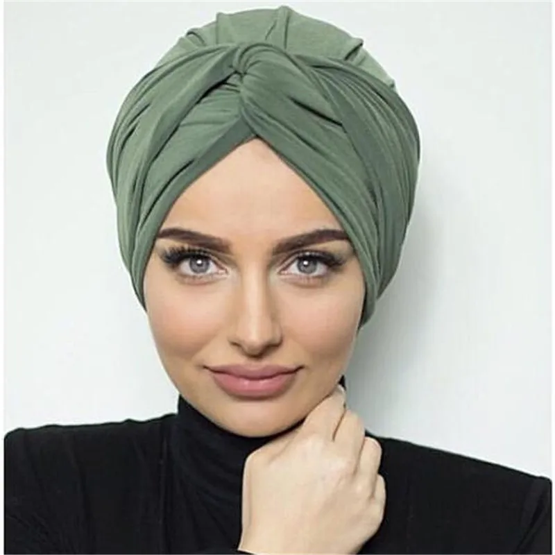 2020 Augstas Kvalitātes Zamšādas Turban Cepures Sievietēm Soild Krāsu Sieviešu Galvas Wraps Musulmaņu Turban Iekšējo Hijabs Islāma Lakatu Pārsegs