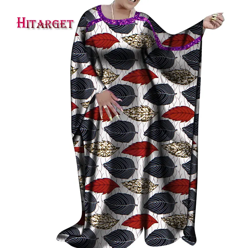 2020. gada Vasaras Āfrikas Zaudēt Kleitas Sievietēm Vestidos Āfrikas Apģērbu Dashiki O-veida kakla Ankara Ilgi Puse Kleitas Plus Lieluma WY7126