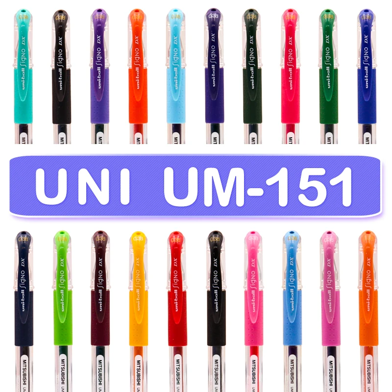 20pcs Japāna Uni Bumbu Signo UM-151 0.38 mm Aizzīme Krāsains Gēla Tintes Pildspalvas Parakstīšanas Pildspalvu Uzņēmuma Birojā Students Skolas Piederumi