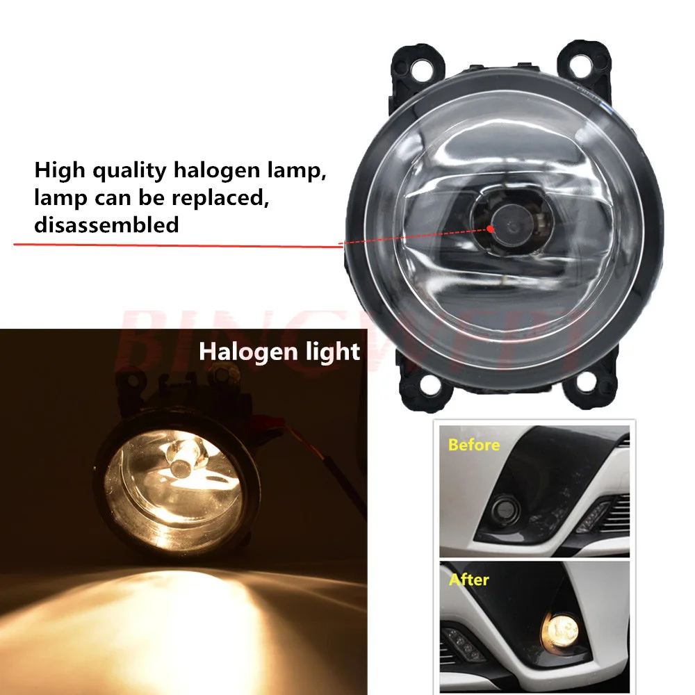 2gab/daudz Augstas spilgti LED Miglas lukturis Miglas Lukturi Montāža halogēnspuldzes Peugeot 308 2016-2018 Par Peugeot 4007 GP_ 2007. - 2013. gadam
