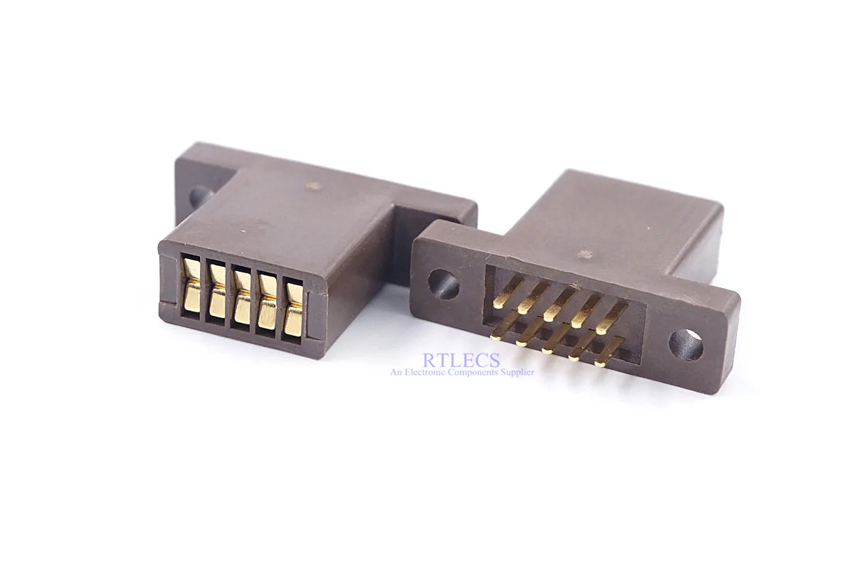 2gab Sadedzināt Ligzda 2.54 mm Piķis 5 Pin Gold plating Testa savienotājs LĪDZ 220 Tranzistors integrālā shēma Ar Caurumiem PCB