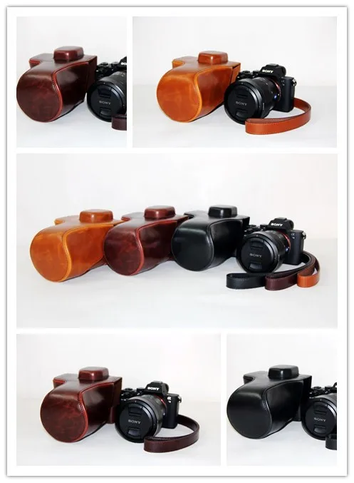 3 Krāsu Izvēlēties Pavisam Jaunas Kameras soma Sony alpha ILCE-7M2 FE 24-70mm Objektīvs A7II A7R II a7ii PU Ādas Gadījumā Segtu Maisiņš