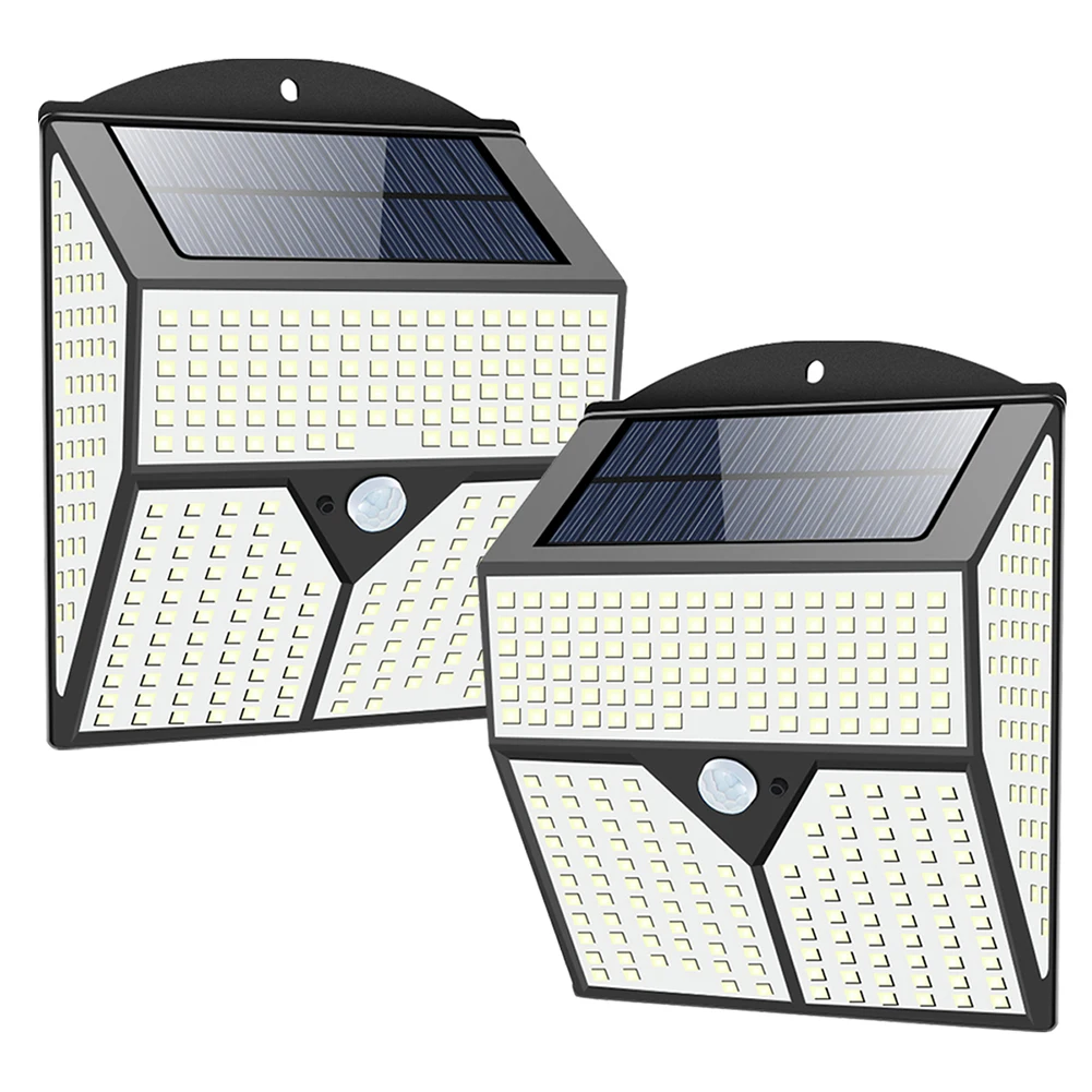 318/360/436/720 LED Solar Powered Āra Apgaismojums Iela Sienas, Drošības Spilgti PIR Kustības Sensoru Lampas, Kāpnes, Dārza Dekori