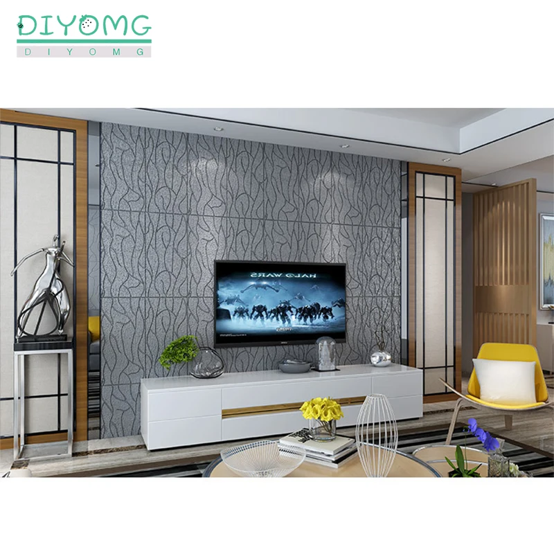 3D Svītru Sienas Uzlīmes PVC Pašlīmējošas Tapetes Dzīvojamā Istabā, Jumta Griestu Dekori Tapetes, Sazinieties Papīra Wallcovering Panelis