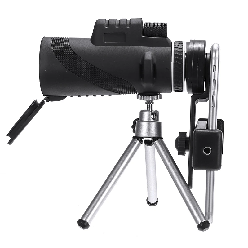 40x60 HD Tālummaiņas Nakts Mobilo Tālruni, Monokulāri Teleskops ar Mini Statīvu Okulāru Rokas Objektīva ar Tālruņa Klipu
