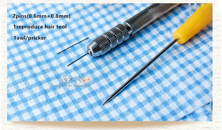 4gab/set lelle parūka instrumentu komplekts BJD lelles blyth mainīt rīki šķirnes matu adatas leļļu piederumi ob reproducēt matu DIY RĪKS