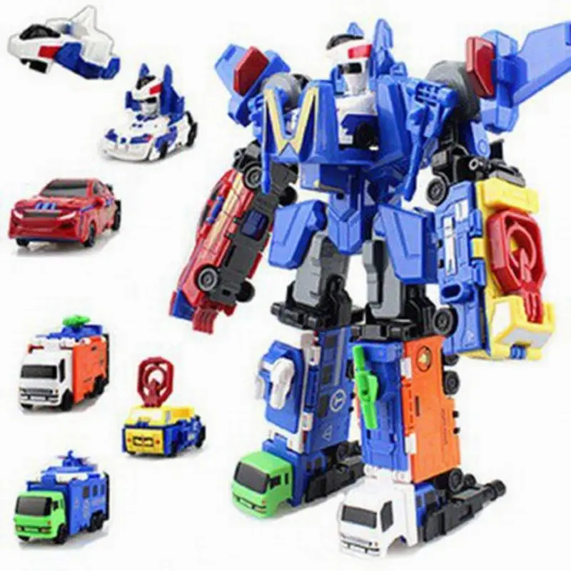 6 1 Truck Deformācijas Robots Auto Rīcības attēls Modelis Rotaļlietas Zēniem Dāvanu Transformācijas Roboti Rotaļlietas Bērniem Klāt Ziemassvētku