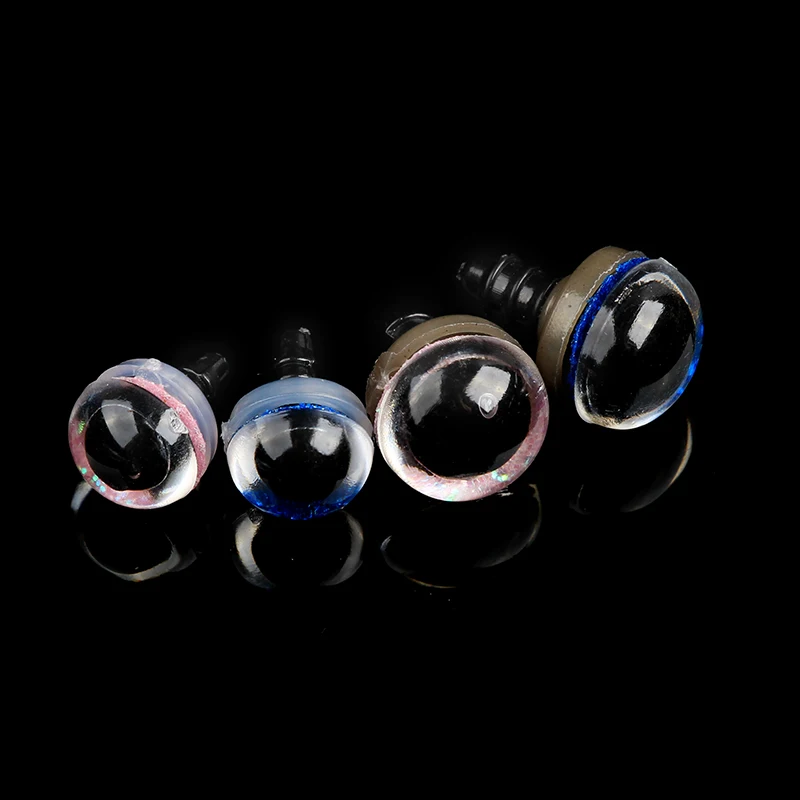 70pcs 10/12mm Shinning Plastmasas Lelle acis drošības acis lācīti Pildījumu Rotaļlieta Snap Dzīvnieku Scrapbooking Marionešu Lelles Amatniecības acis