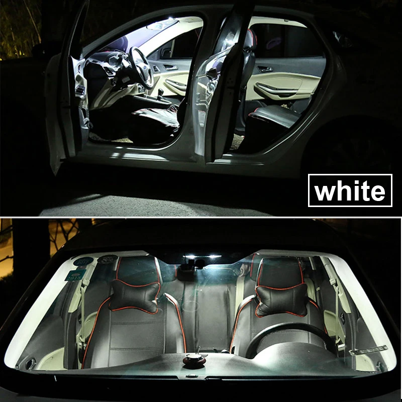 8Pcs Canbus Auto LED Spuldzes Interjera Dome Karšu Lasīšanas Gaismas Komplekts Hyundai i10 Grand i10 MK1 MK2 PA BA IA (2007-2019)