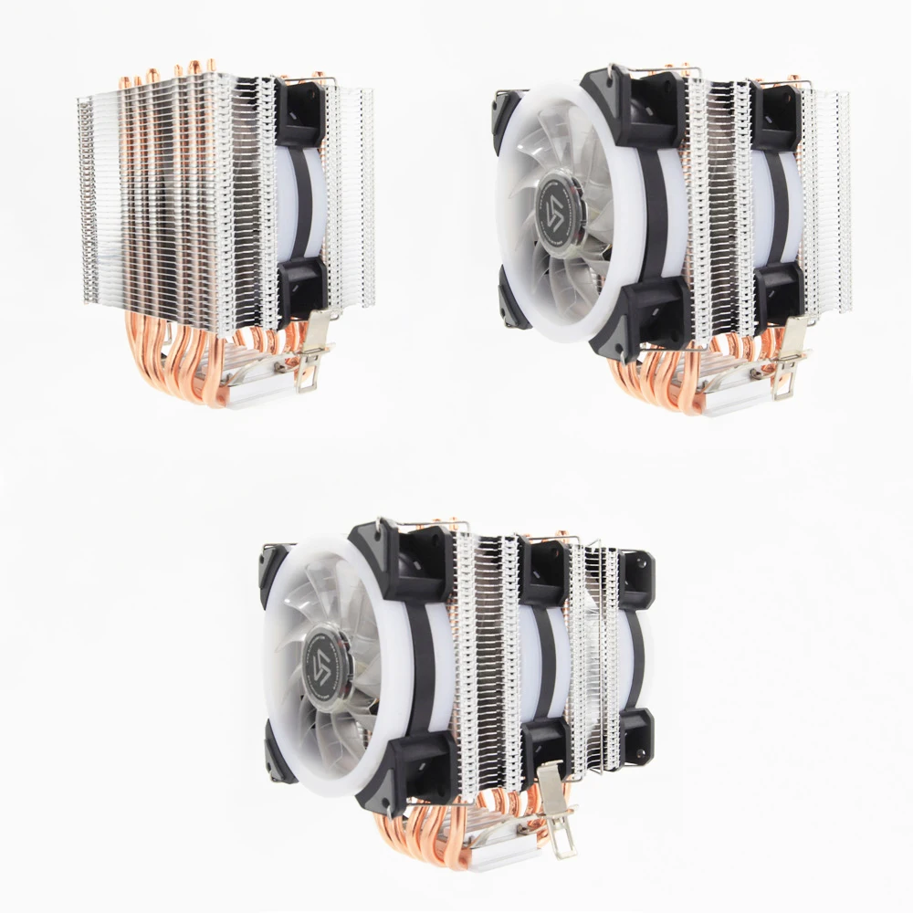 ALSEYE ST-90 CPU Cooler 6 Heatpipe ar RGB 4pin CPU Ventilators Augstas Kvalitātes CPU Dzesēšanas Jaunas Ielidošanas atbalsta LGA775/115X/1200/1366/2011