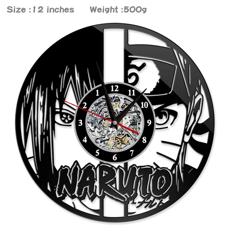 Anime jaunu NARTUO Uzumaki Naruto sienas pulkstenis dzīvojamā istabā pulkstenis personības aksesuārus cosplay piederumi unisex
