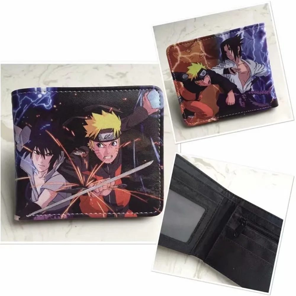 Anime Naruto Hatake Kakashi Karikatūra Maku Vīriešiem Īss Seifs Monēta Maku Kredītkartes Īpašnieks Kabatas Studentu Maks Dāvana