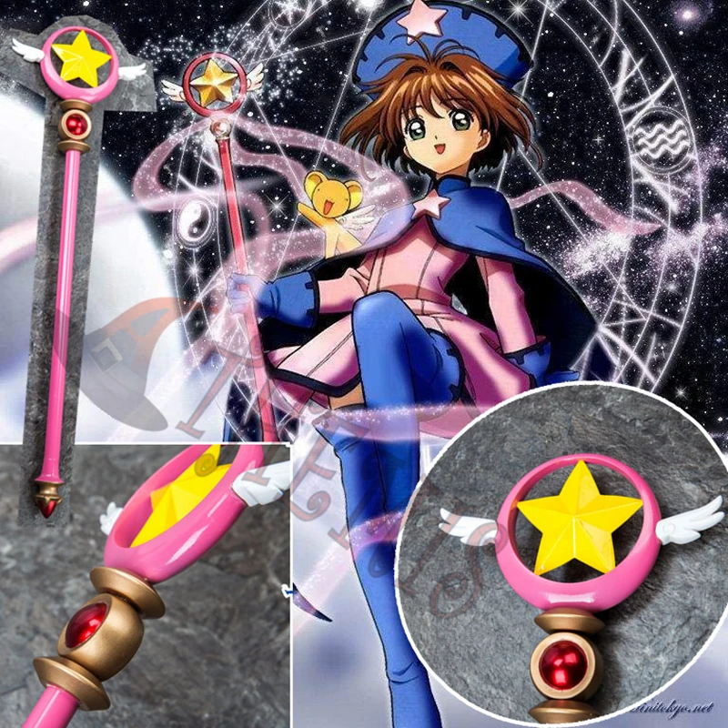 Athemis burvju kartes meitene sakura star darbinieki Cardcaptor Sakura burvju nūjiņu Augstu kvalitāti tāpat kā oriģinālu raksturu