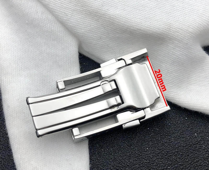 Augstākās kvalitātes Biezs Stainess Tērauda Sprādze, lai Breitling Watchband 20*20mm Pulēšana dubultklikšķi Aizdare Vīriešu Pulksteņu siksniņas logo