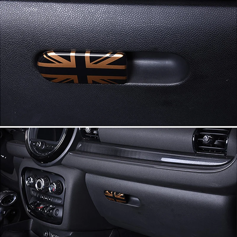 Auto Cimdu kastes rokturis apdare Uzglabāšanas kasti uzlīmes Car styling Piederumi MINI COOPER S Uzdzīvotājs F54 F60 Tautietis