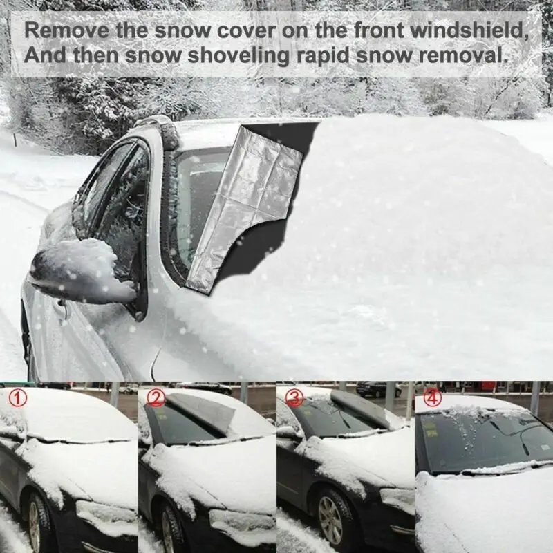 Auto Vējstiklu Sniega Saule Segtu Tarp Ledus Skrāpi Sals Putekļiem Kravas automašīnu Van SUV