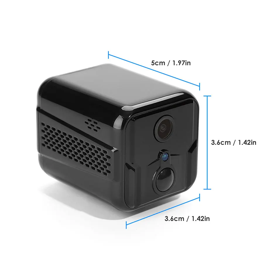 Battiphee T9 Mini IP Kamera Videokamera WiFi Bezvadu 1080P Tīkla Kameras Uzraudzības Wifi Nakts Redzamības Loop Ierakstīšanas Videokamera
