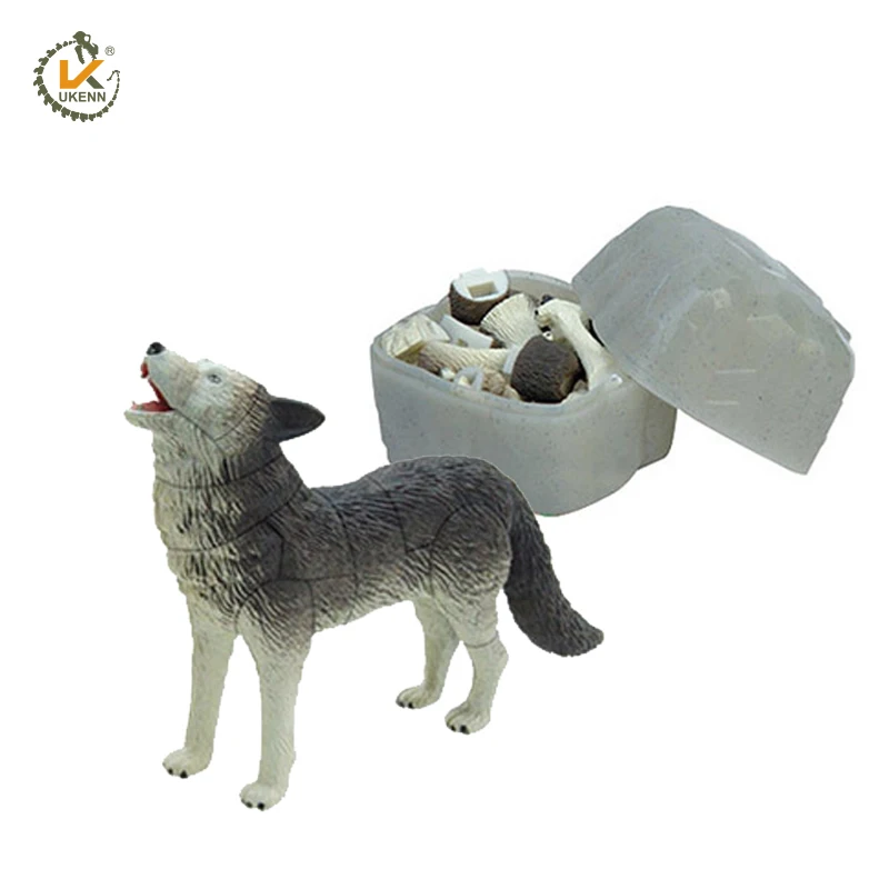 Bezmaksas piegāde 4gab 3D ziemeļamerikā dzīvnieki puzzle 2966 izglītības rotaļlieta kadis dzīvnieku rotaļlietas, 3d puzles