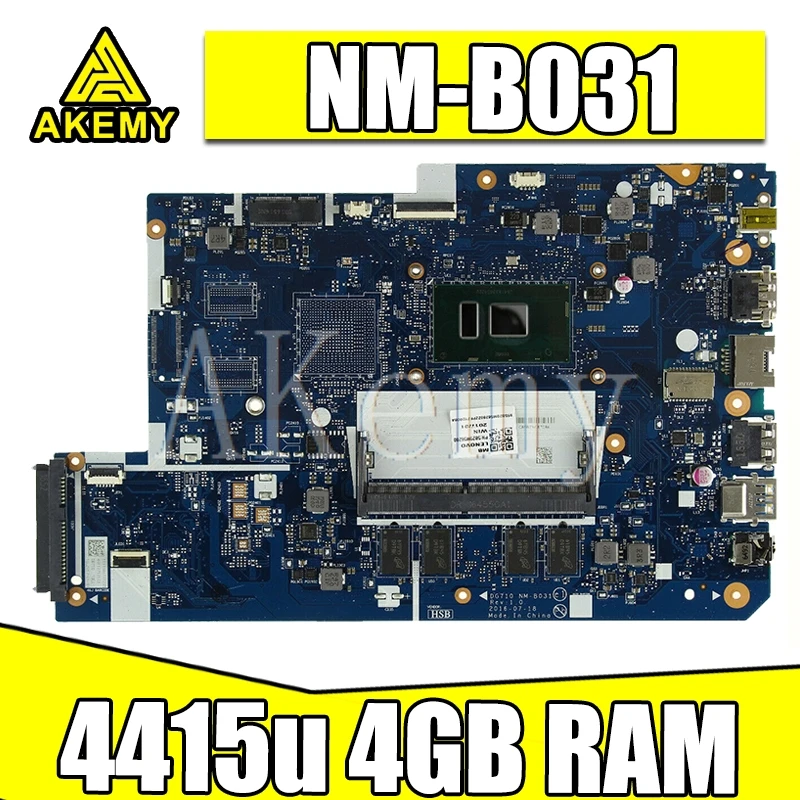 Bezmaksas Piegāde 5B20N89436 Lenovo 110-17IKB 110 17IKB klēpjdators mātesplatē SR348 4415u DDR4 4GB RAM DG710 NM-B031 Rev1.0