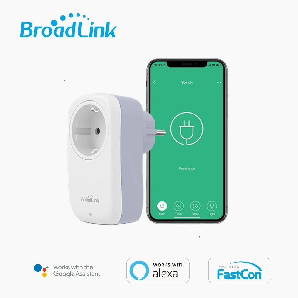 Broadlink SP4L ES Smart Wifi Rozetes Taimeri ar Kontaktdakšu Bezvadu Universāls Adapteris nakts lightAlexa Goolge Balss Kontroles IFTTT Remote APP