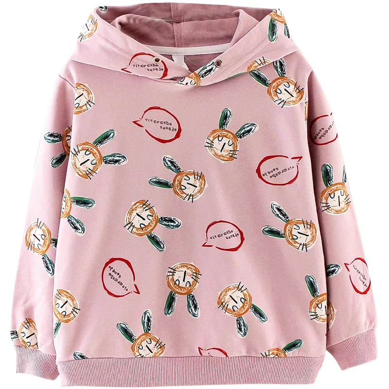 Bērnu Bērniem, Hoodies Meitenēm Apģērbu Rudens Ziemas Karikatūra Kapuci Topi Bērniem Drēbes Kokvilnas Ikdienas Tērpu 2 4 6 8 10 12