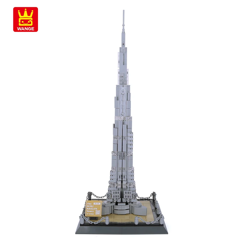 Celtniecības Bloki Uzlaboto Modeli Pilsētas Panorāmu Arhitektūras Sērijas Dubaija Orientieris, Burj Khalifa Torņa DIY (do it yourself, Rotaļlietas Bērniem, Dāvanu