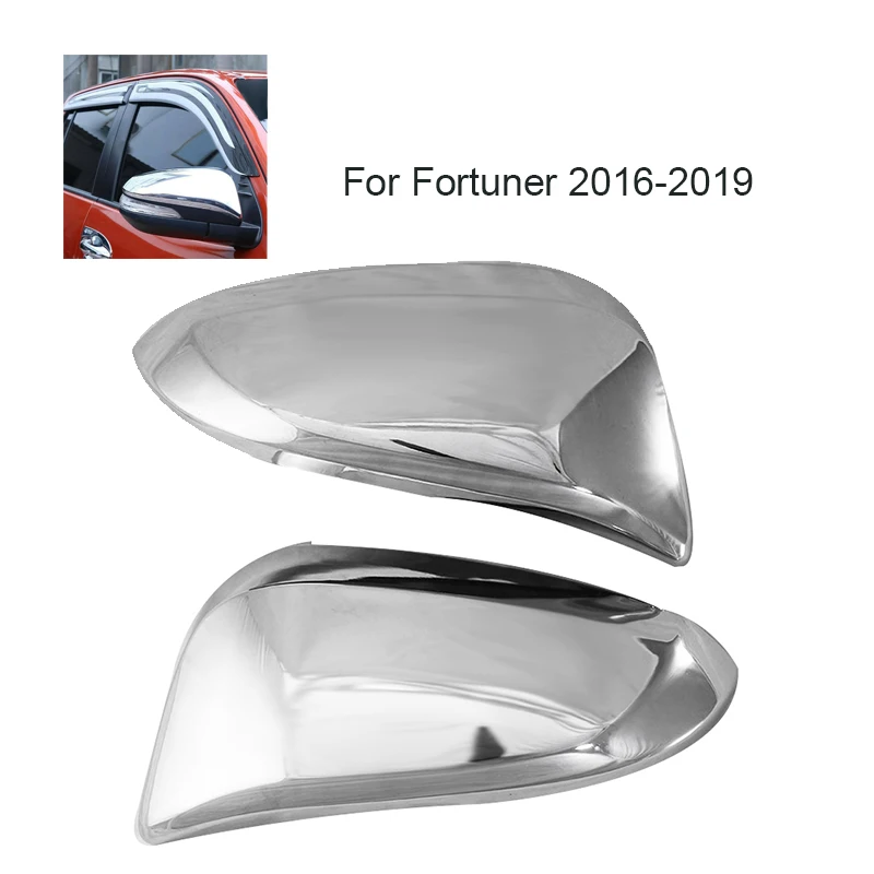 Chrome Atpakaļskata Spoguļa Vāciņš-Sānu Spoguļi Vāks Vāciņš Toyota Fortuner 2016 2017 2018 2019