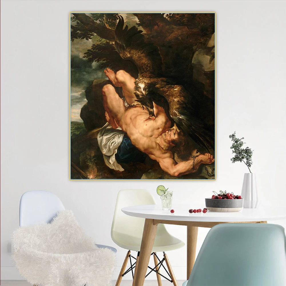 Citon Peter Paul Rubens《Prometejs Pienākums》Audekls Mākslas, Eļļas Glezna Mākslas Plakātu, Dekoratīvās Attēlu, Sienas Dekori Mājas Apdare
