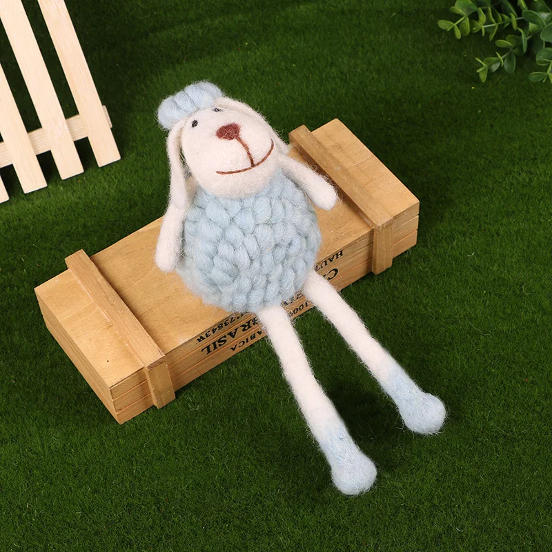 Cute Anime vilnas Aitas, Jēra Bērnu Plīša Rotaļlietas Lelle Kawaii Mīkstu Pildījumu Plīša Rotaļlieta Dāvana