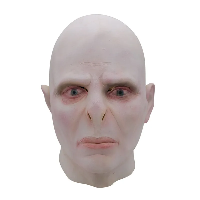 Dark Lords Voldemorts Maska Cosplay Masque Boss Lateksa Briesmīgs, Atbaidošs Maskas Terrorizer Halloween Masku Kostīmu Prop Vīriešiem