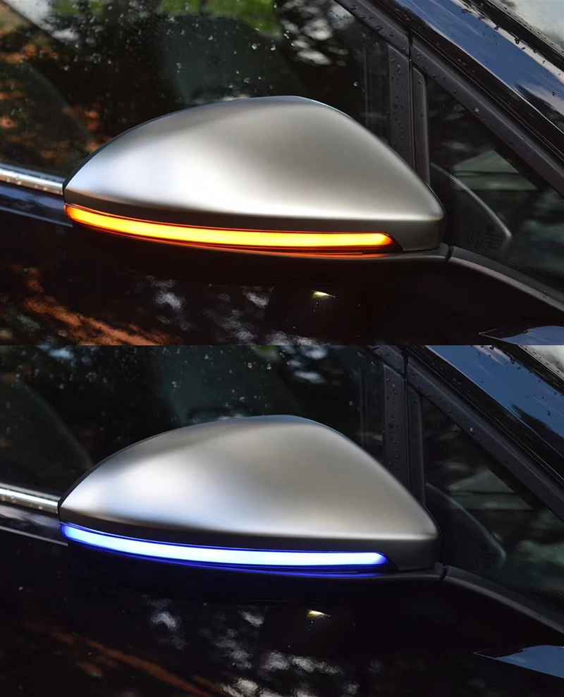 Dinamiskā Blinker LED Pagrieziena Signāla gaismu Volkswagen Golf MK7 7 GTI R GTD Rline Touran Spogulis Gaismas 2013 2016 2017