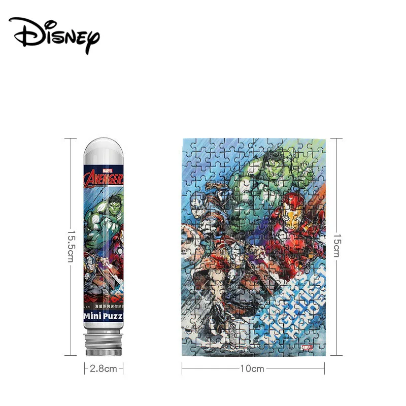 Disney 150 Gabals Mini Mīklu Avengers Moderns Modes Caurule Mini Puzzle Dzīvoklis Puzzle