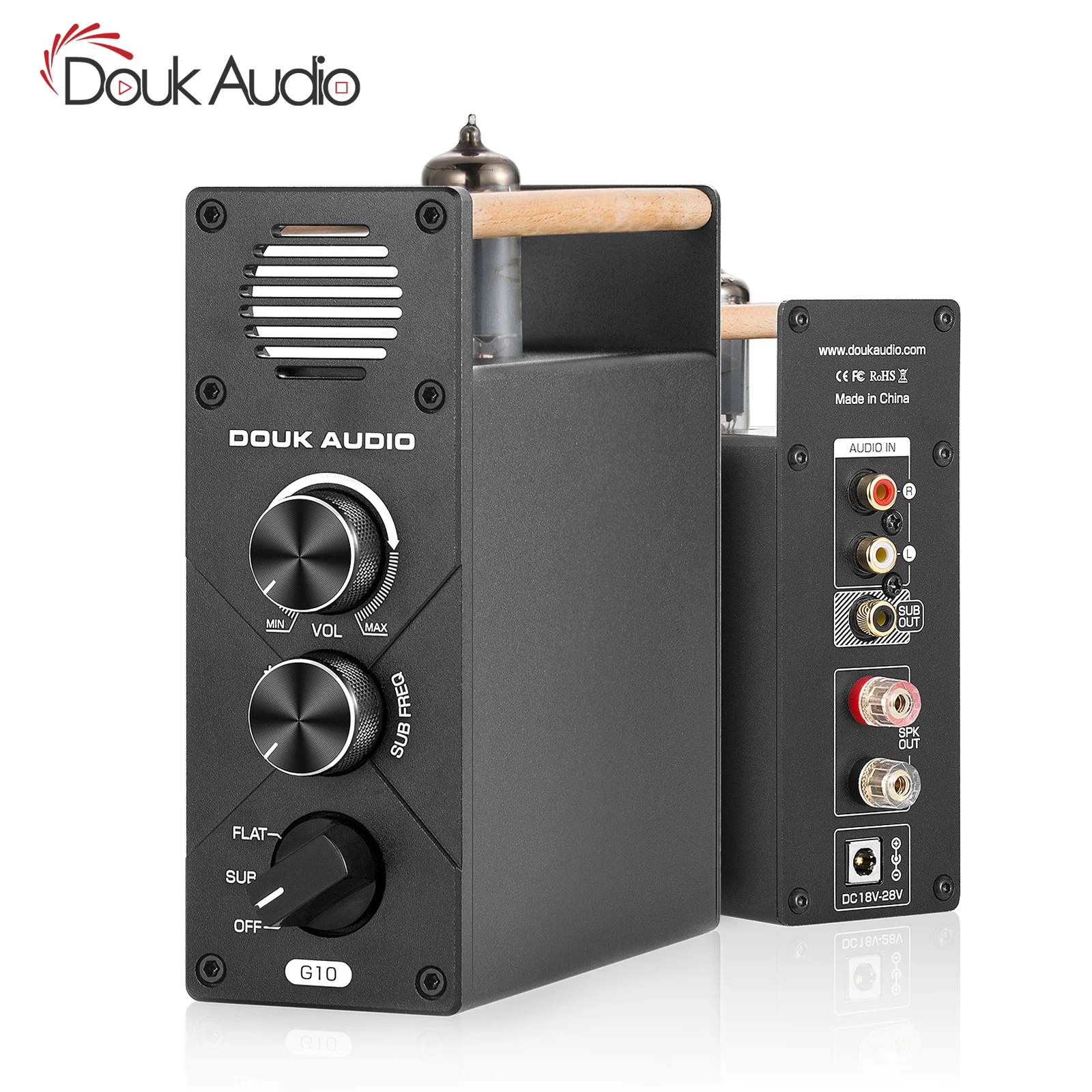Douk Audio G10 Mini Mono Kanālu Caurules Pastiprinātājam Bass Subwoofer / Pilna frekvences Amp HiFi Stereo Desktop Audio Amp