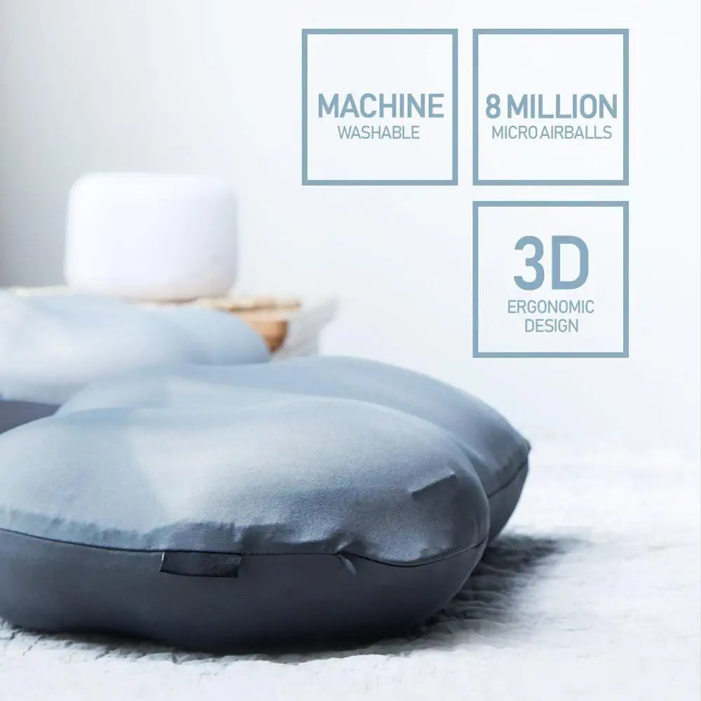 Dziļa Miega Atkarību 3D Ergonomisks Spilvens Mazgājami Ceļojumu Kakla Spilveni Galvai, Miega Spilvenu Ar Mikro Airballs Uzpildes korejiešu