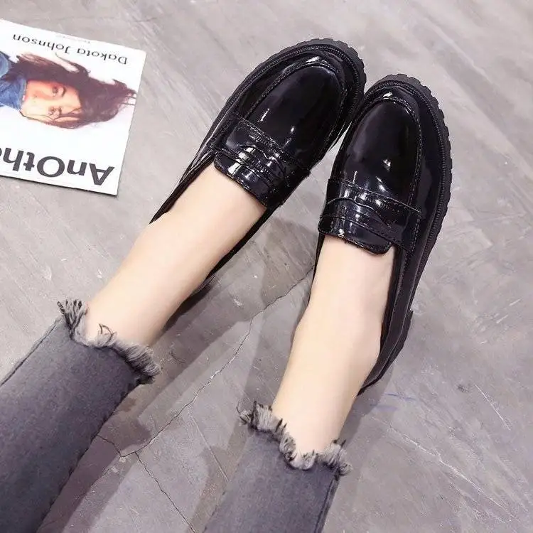 EAGSITY modes penss mokasīni kurpes sieviešu dzīvokļos mokasīni apaļu purngalu paslīdēt uz komforta ikdienas mīksto kājām melns brūns