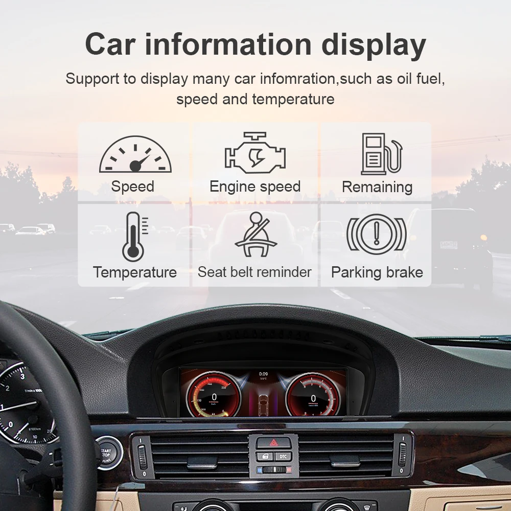 EBILAEN Android 10.0 Auto DVD Radio Auto Player BMW 5. sērijas E60 E61 E62 E63 3. sērijas E90, E91 CCC/CIC Navigācija Multivides