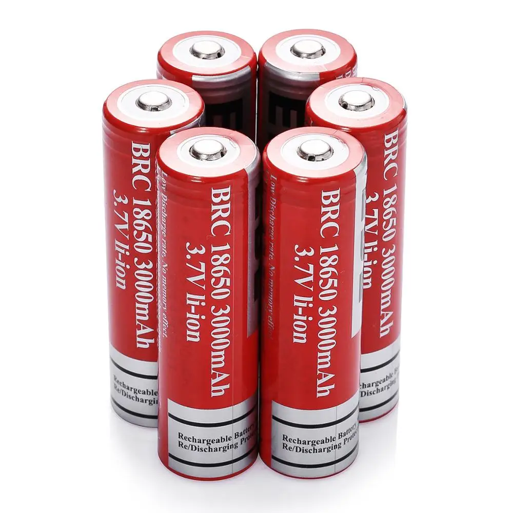 EBL 6pcs 18650 Akumulators 3,7 V 3000mAh Li-ion Akumulators + Akumulatora Lādētājs 10440/14500/16340/18500/18650 Uzlādējamās Baterijas