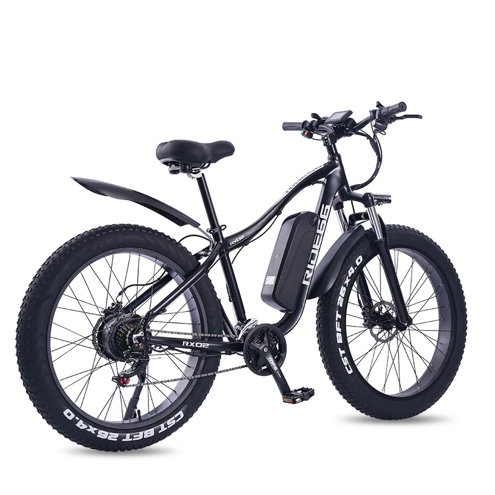 Elektrisko velosipēdu 48V16ah 1000W MAX 50km/h, elektriskais kalnu velosipēds 4.0 tauku riepu Elektrisko Velosipēdu beach ebike RX02