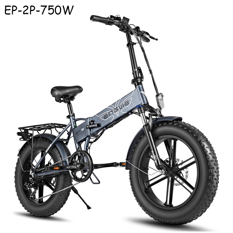 EP-2P-750W Spēcīgu Mehānisko Elektrisko velosipēdu 48V12.8.A elektrisko Velosipēdu 45 KM/H 7Speeds Tauku Riepu velosipēds 20*4.0 collu Kalnu Sniega ebike